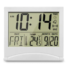 Foldable LCD Electronic Clock with Multi-Function Design