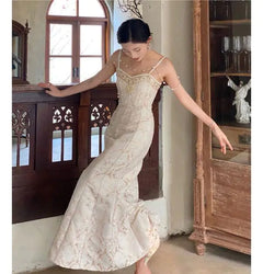 Vintage French Court Drop Bead Dress