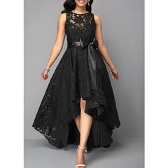 Vintage Lace Irregular Dress