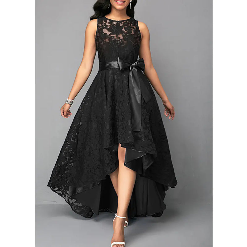 Vintage Lace Irregular Dress
