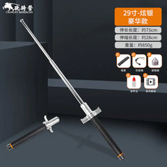 Collapsible Three-Section Steel Self-Defense Baton