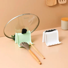 Creative Kitchen Pot Lid and Utensil Storage Rack