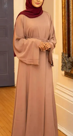 Basic Middle Eastern Turkish solid color plus size robe