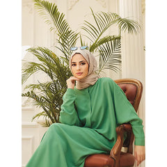 Muslim Abaya with Batwing Sleeves - Southeast Asia Fashion