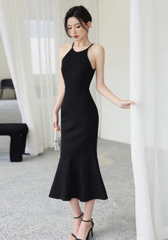 High-End Knit Straps Women's Dress