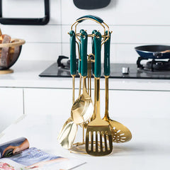 Luxury Kitchen Utensil Set with Stainless Steel Tools