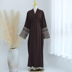 Embroidered Tassel Cardigan Robe