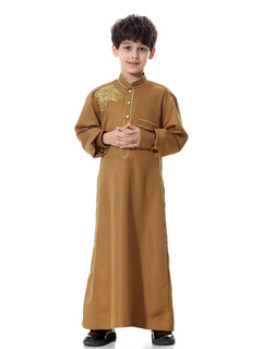 Muslim Youth Long Robe, Middle Eastern Arabic Outfit