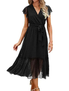 French Vintage Dress - Elegant Summer Fashion for Women