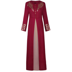 Middle Eastern Dress with Bronzing Print Design