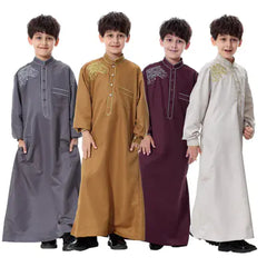 Muslim Youth Long Robe, Middle Eastern Arabic Outfit