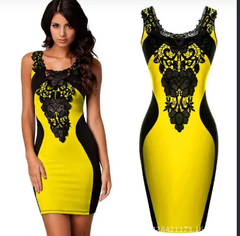 Gothic Embroidered Sleeveless Dress