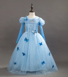 Cinderella Long Sleeve Dress & Elsa Princess Dress