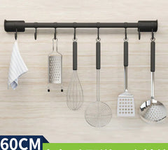 Stainless Steel Wall-Mounted Kitchen Utensil Rack