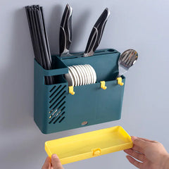 Multifunctional Kitchen Utensil Organizer with Chopstick Holder