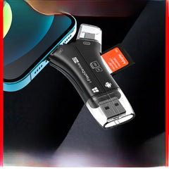4-in-1 OTG Card Reader for Apple Devices