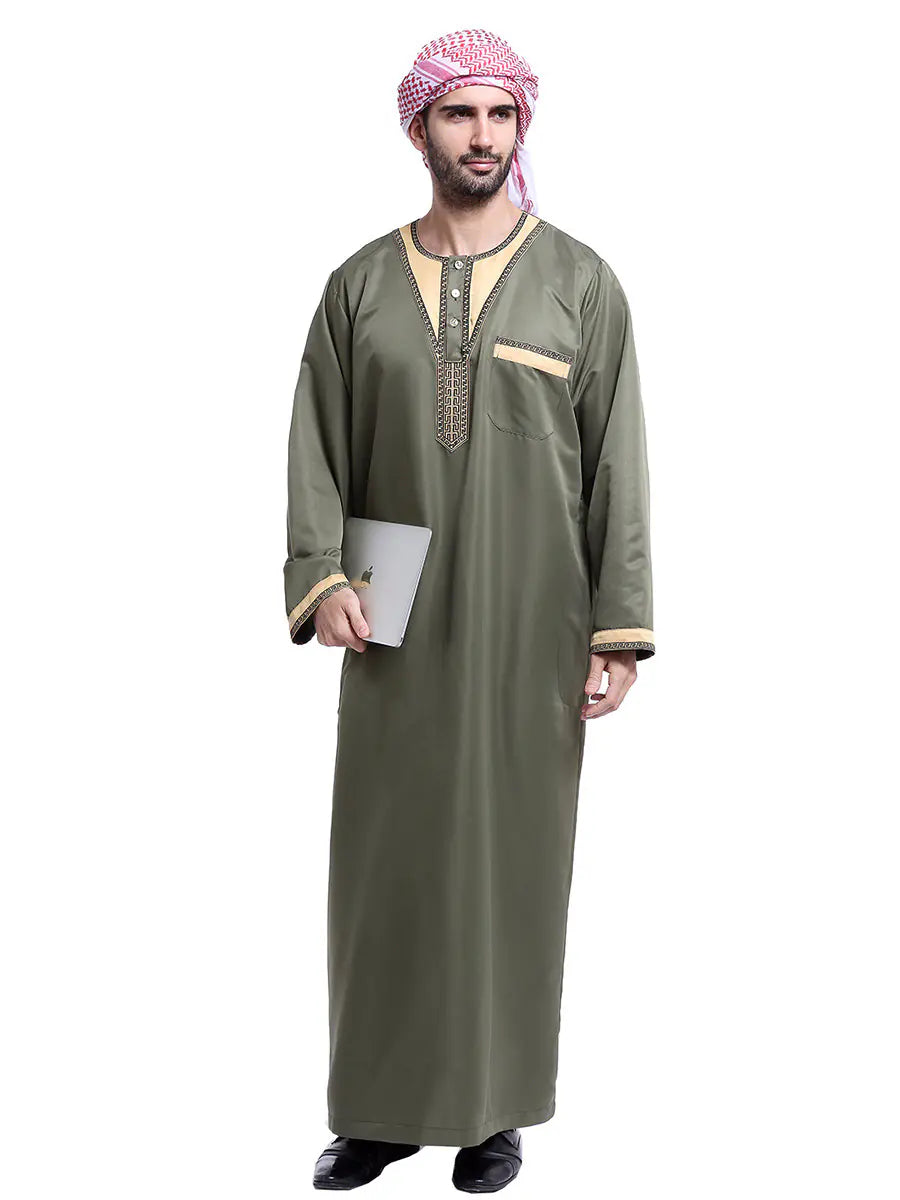 Middle Eastern Chef Robe Men's Arab Middle Eastern Muslim Robe – Rissaintco.us