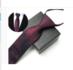 Lumière Elegance Zip Tie - Black and Gray