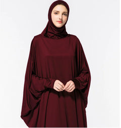 Arabic Muslim Women's Batwing Prayer Thobe Dress