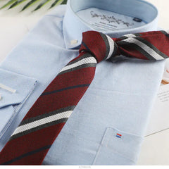 Stylish Korean Narrow Striped Tie for Men (Custom)