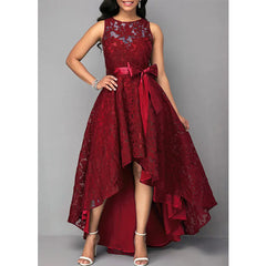 Vintage Lace Irregular Dress