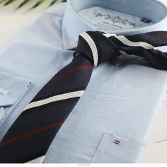 Stylish Korean Narrow Striped Tie for Men (Custom)
