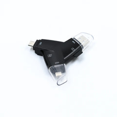 4-in-1 OTG Card Reader for Apple Devices