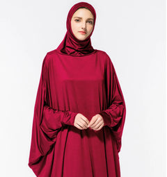 Arabic Muslim Women's Batwing Prayer Thobe Dress