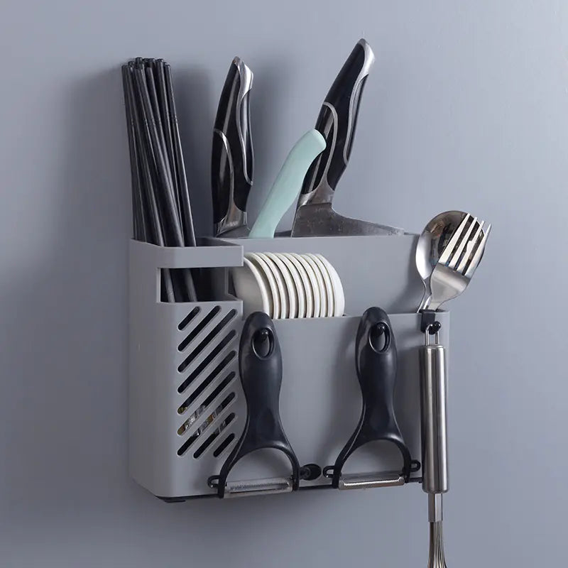 Multifunctional Kitchen Utensil Organizer with Chopstick Holder