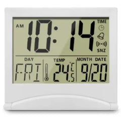 Foldable LCD Electronic Clock with Multi-Function Design