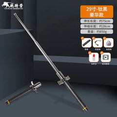 Collapsible Three-Section Steel Self-Defense Baton