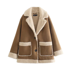 Women's Suede Fur Double-Sided Winter Coat