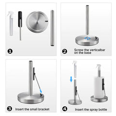 Portable Stainless Steel Kitchen Towel Rack
