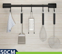 Stainless Steel Wall-Mounted Kitchen Utensil Rack