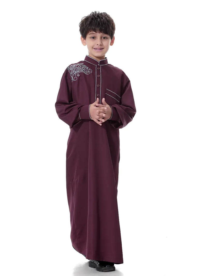 Muslim Youth Long Robe, Middle Eastern Arabic Outfit