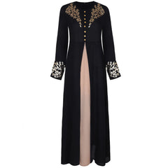 Middle Eastern Dress with Bronzing Print Design