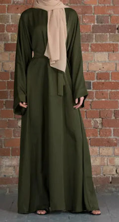 Basic Middle Eastern Turkish solid color plus size robe