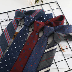Stylish Korean Narrow Striped Tie for Men (Custom)