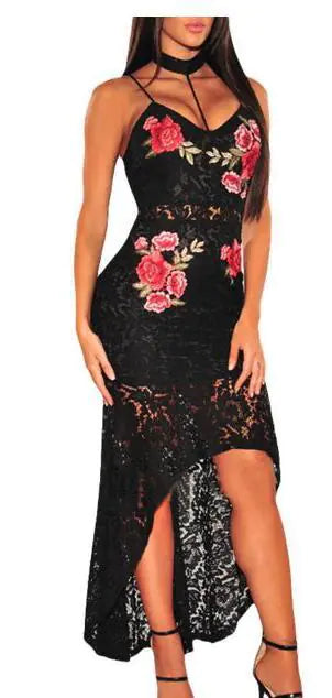 Irregular Vintage Floral Cami Dress