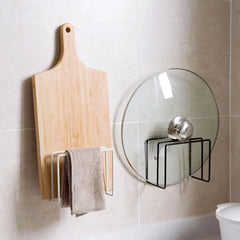 Kitchen Storage Rack with Cutting Board and Utensil Holder