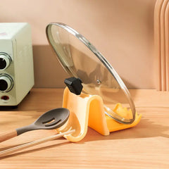 Creative Kitchen Pot Lid and Utensil Storage Rack