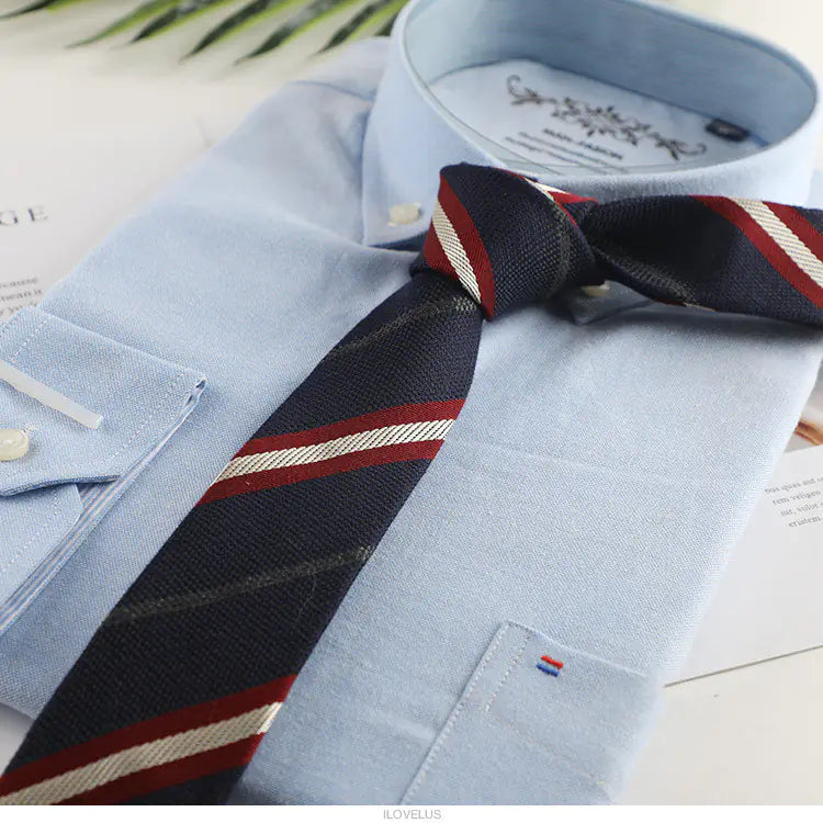 Stylish Korean Narrow Striped Tie for Men (Custom)