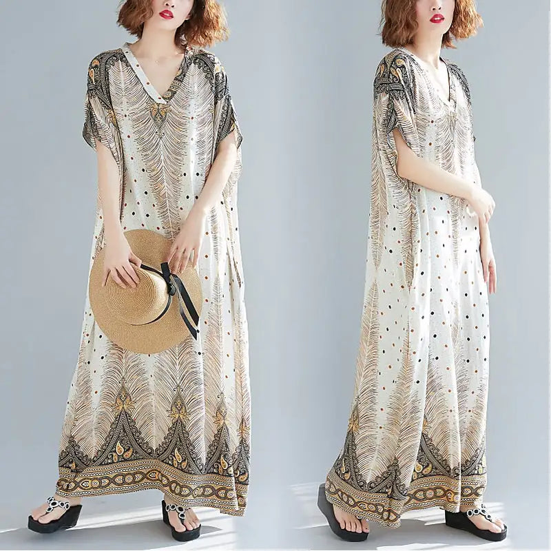 Bohemian Chic Vintage Resort Style Dress