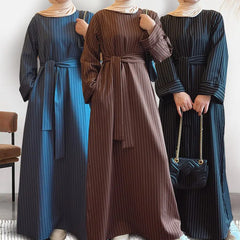 Middle East Stripe Tunneled Dress for Women