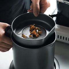 Creative Stainless Steel Oil Storage Pot with Filter