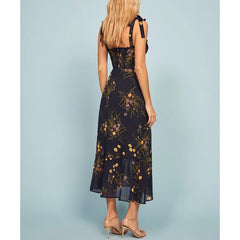 Elegant Vintage Floral Dress