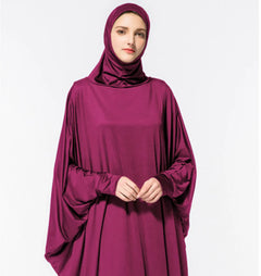 Arabic Muslim Women's Batwing Prayer Thobe Dress
