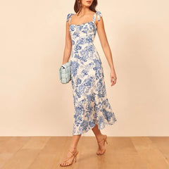 Elegant Vintage Floral Dress