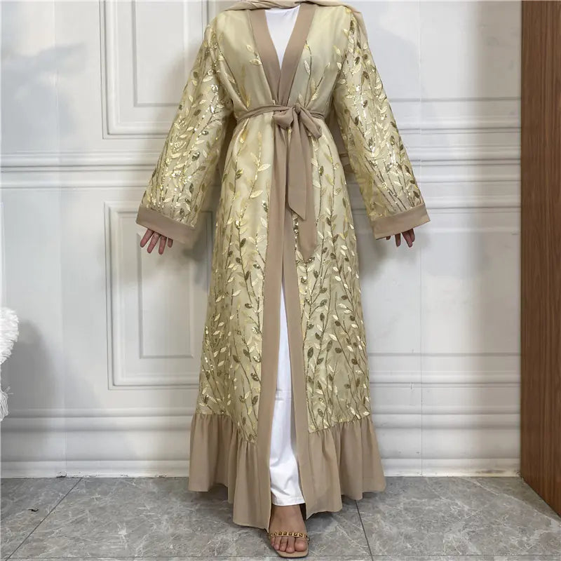 Middle Eastern Lace Cardigan for Fashion Enthusiasts