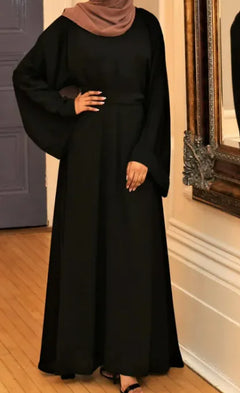 Basic Middle Eastern Turkish solid color plus size robe